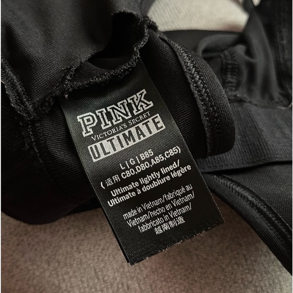 3 Victoria Secret Pink Ultimate Sports Bras- Size L - Picture 13 of 13